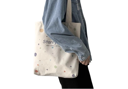shoulder bag denim smoky gray embroidery casual large capacity canvas