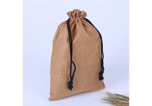 Jute Burlap Drawstring Bags