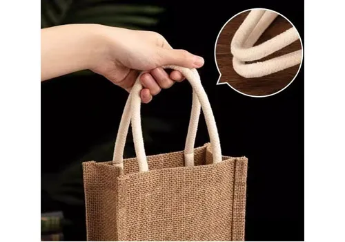 pvc window jute tote bag 10