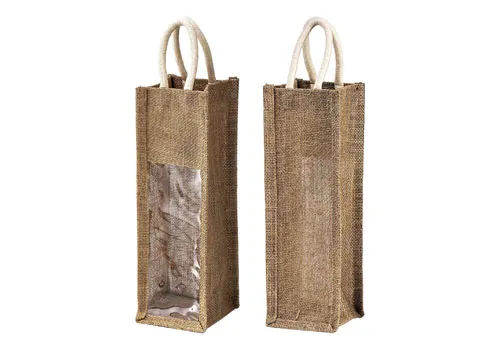 pvc window jute tote bag 11