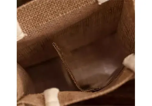 PVC Window Jute Tote Bag