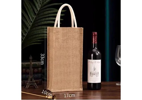 pvc window jute tote bag 9