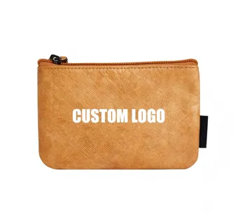 Custom Waterproof Washable Kraft Coin Pouch