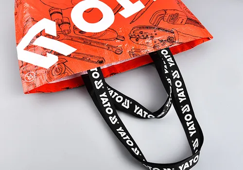 Eco Reusable Custom Waterproof Double Handle PP Woven Shopping Bag