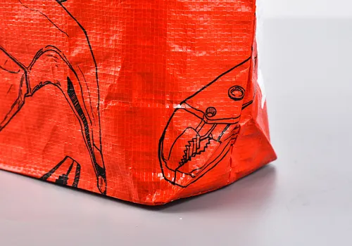 Eco Reusable Custom Waterproof Double Handle PP Woven Shopping Bag