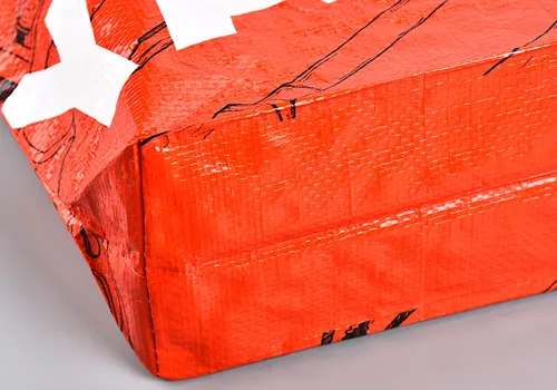 Eco Reusable Custom Waterproof Double Handle PP Woven Shopping Bag