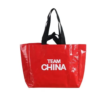 Eco Reusable Custom Waterproof Double Handle PP Woven Shopping Bag