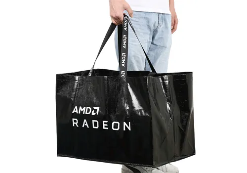 Factory Custom Laminated PP Woven Tote Custom Logo for Supermarket Promotion