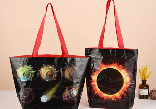 Custom Eco PP Woven Reusable Shopping Bag for Convenience Store