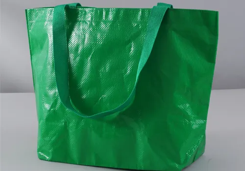 Custom Logo Laminated PP Woven Eco Waterproof Recyclable Shopping Tote