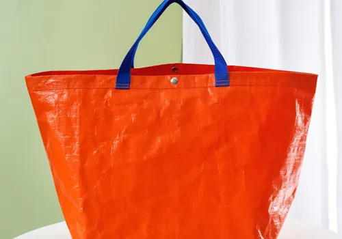 Custom Logo Laminated PP Woven Eco Waterproof Recyclable Shopping Tote