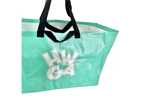 Custom Logo PP Woven Eco Large Capacity Portable Shopping Tote