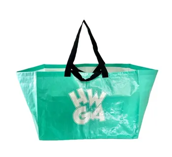 Custom Logo PP Woven Eco Large Capacity Portable Shopping Tote