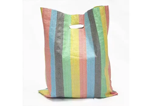 Laminated PP Woven Small Shopping Sack with Sturdy D-cut Handle