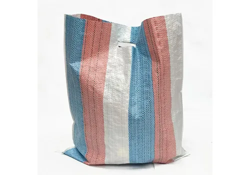 Laminated PP Woven Small Shopping Sack with Sturdy D-cut Handle