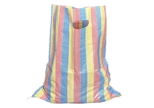 Laminated PP Woven Small Shopping Sack with Sturdy D-cut Handle