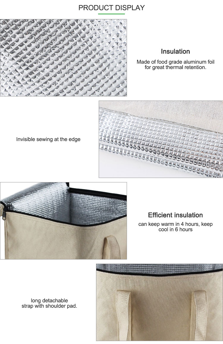 Product Features of Custom Canvas Insulated Cooler Bag
