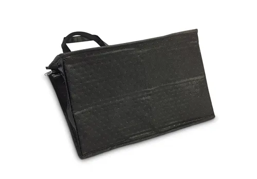 eco foldable zipper non woven thermal bag for sale