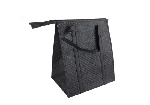 eco foldable zipper non woven thermal bag manufacturer