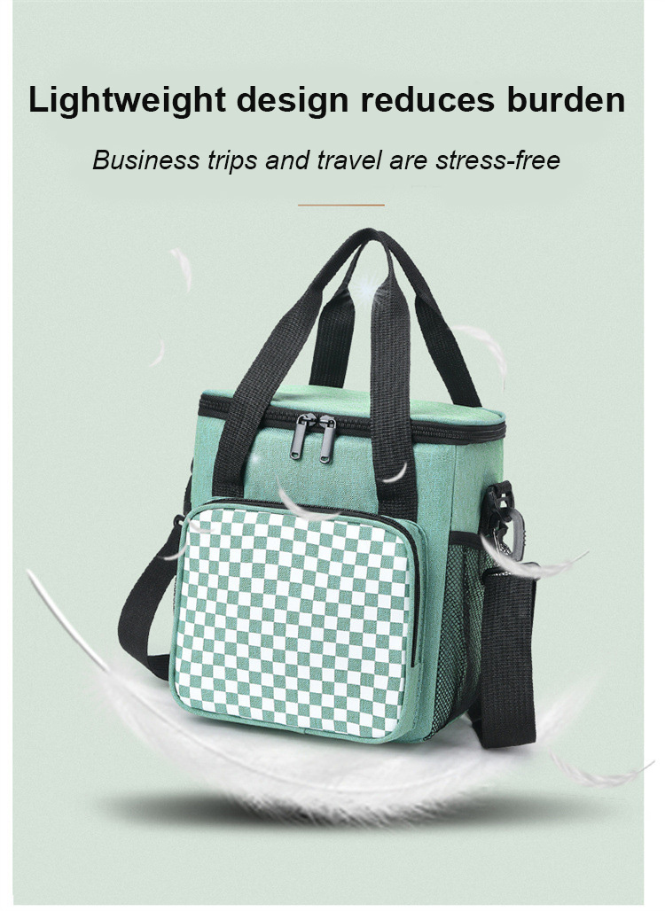 Front Pocket Unisex Shoulder Lunch Bag