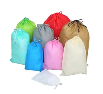 Eco Reusable Custom Non-woven Drawstring Dust Storage Bag