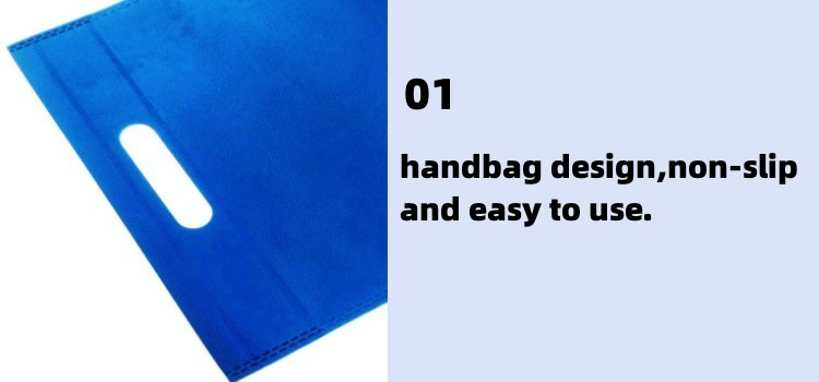 PP Non Woven D Cut Tote Custom Logo Recyclable Shopping Carry Bag