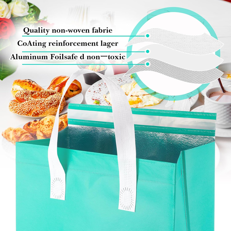 Reusable Food Insulated Bag Custom Logo Non-woven Lunch Cooler Bag