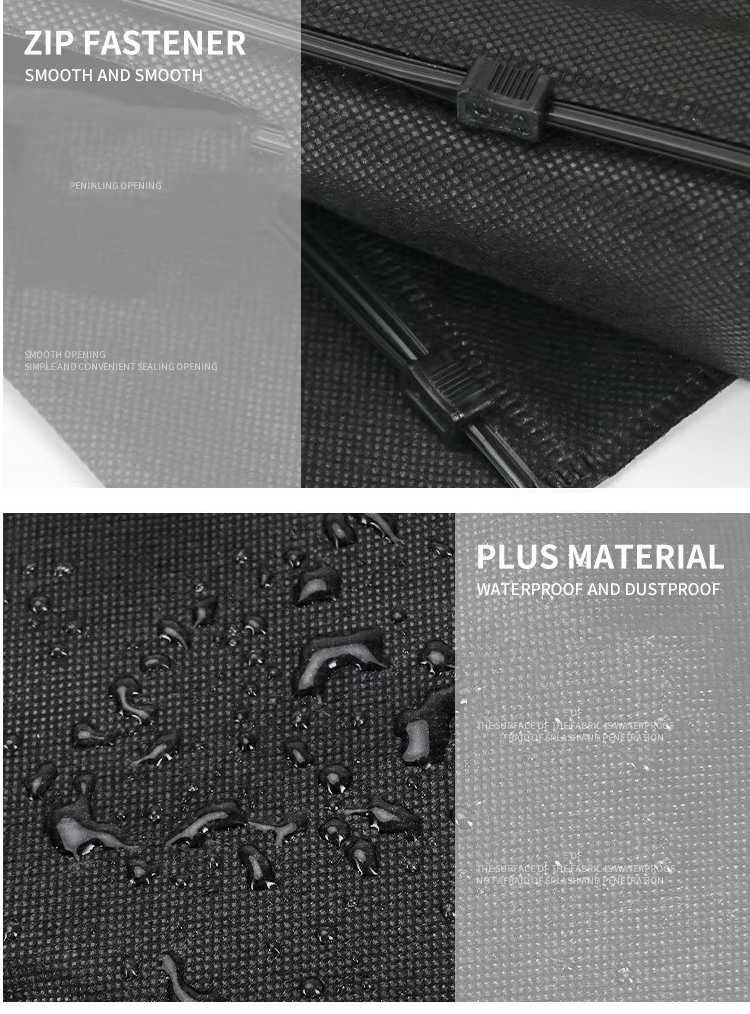 Shoes Clothes Storage Bag Custom Logo Non-woven Zipper Dust-proof Pouch