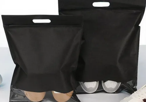 shoes clothes storage bag custom logo non woven zipper dust proof pouch china