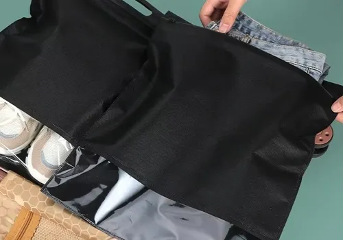 shoes clothes storage bag custom logo non woven zipper dust proof pouch wholesale manufacturers