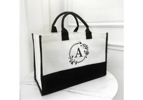 Wholesale High Quality Personalized Large Canvas Tote Bag Fashion Cotton Shopping Bag with Zipper Custom Gift for Women