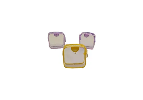 Stylish Clear PVC Cosmetic Bag for Makeup and Skincare on-The-Go