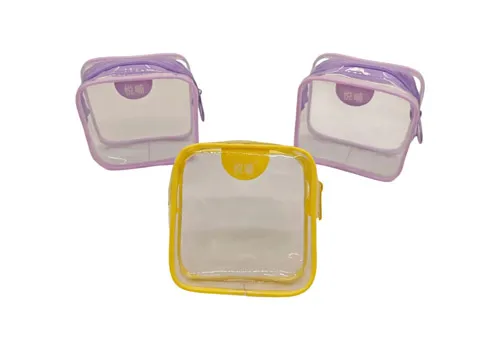 Stylish Clear PVC Cosmetic Bag for Makeup and Skincare on-The-Go