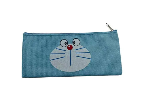 Cute Cartoon Printed Canvas Zipper Cosmetic Pouch