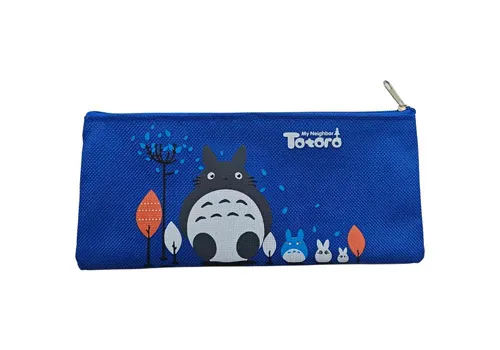 Cute Cartoon Printed Canvas Zipper Cosmetic Pouch
