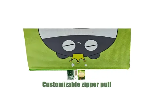 Cute Cartoon Printed Canvas Zipper Cosmetic Pouch
